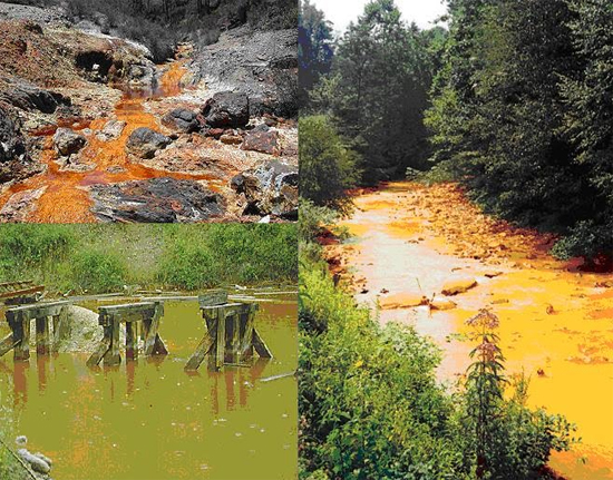 acid mine drainage